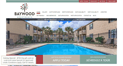 Desktop Screenshot of baywoodapartmentsneworleans.com